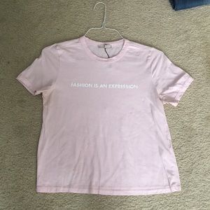 Zara L light pink shirt fashion is an expression